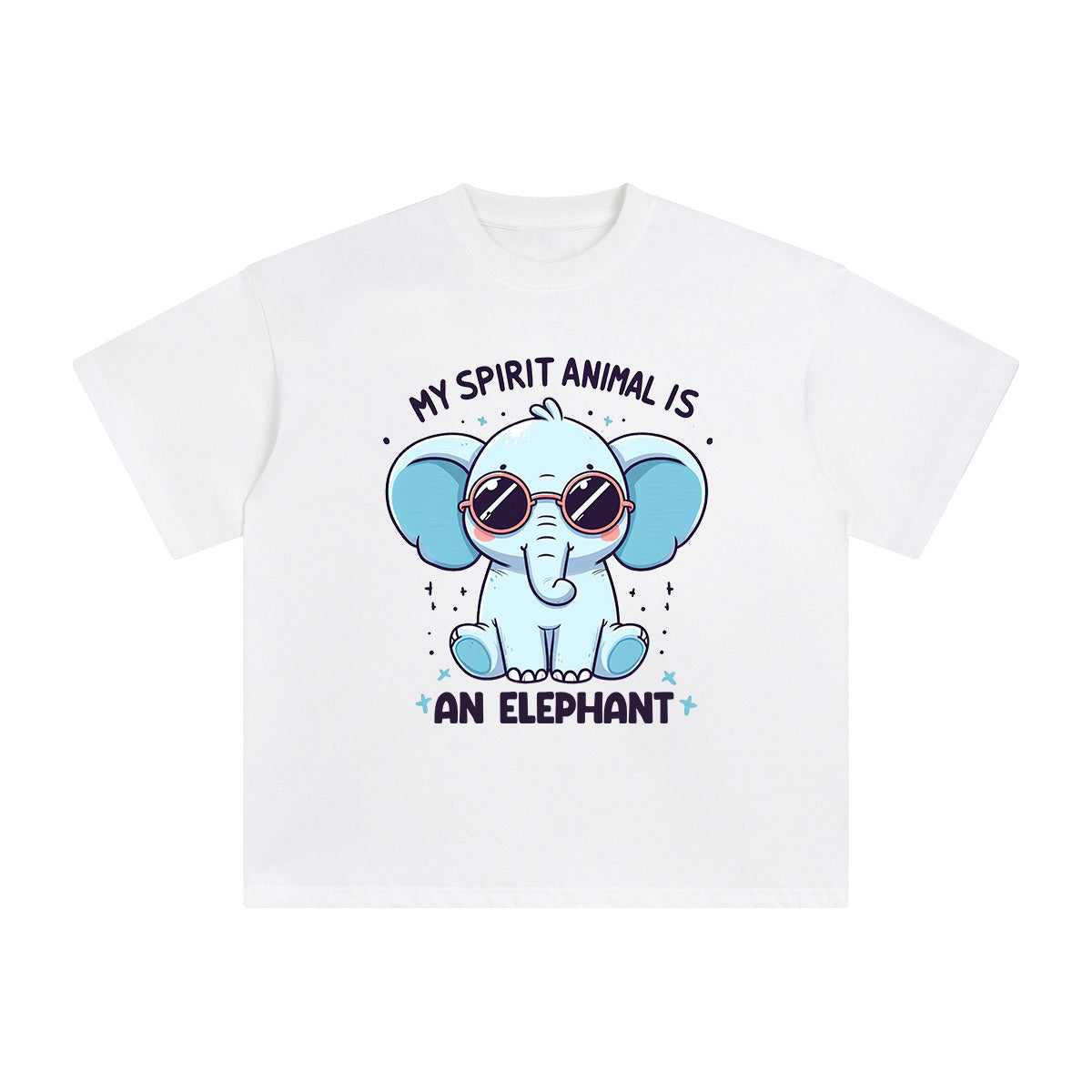 My Spirit Animal ls An Elephant Graphic Tee-INNBLAC Fashion Apparel
