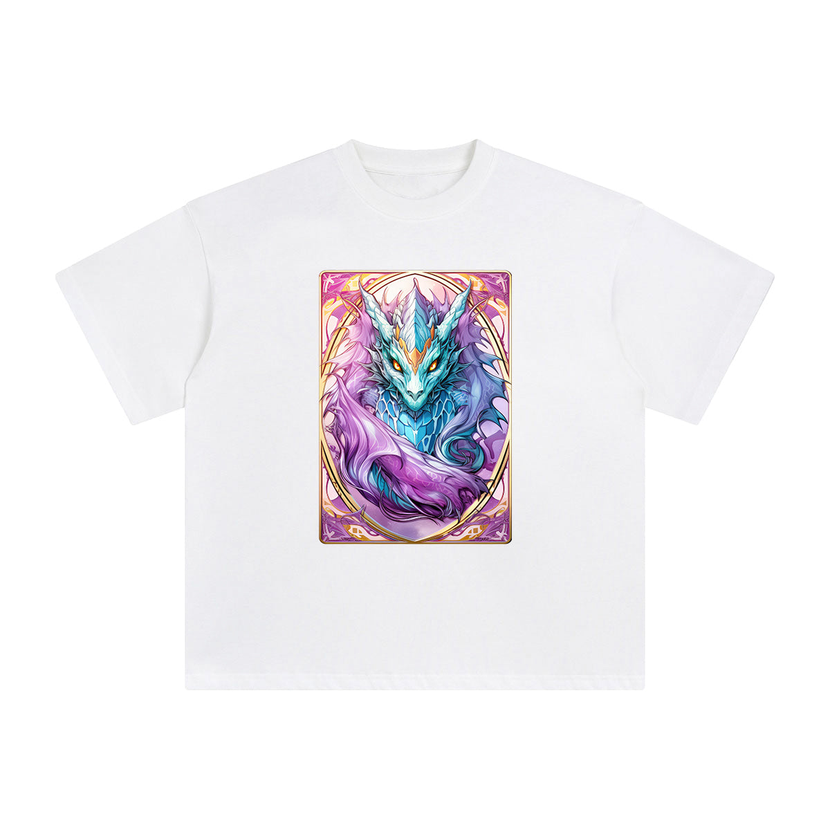 Dragon Card Graphic Tee-INNBLAC Fashion Apparel
