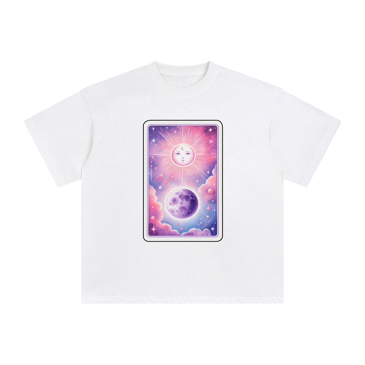 Sun & Moon Graphic Tee-INNBLAC Fashion Apparel