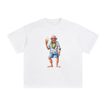 Grandpa Drinking Beer Graphic Tee-INNBLAC Fashion Apparel