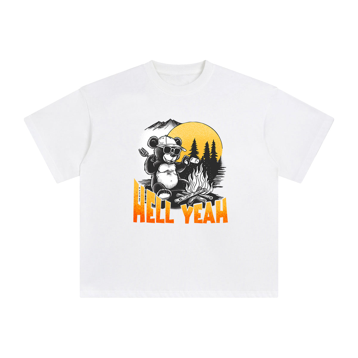 Hell Yeah Graphic Tee-INNBLAC Fashion Apparel
