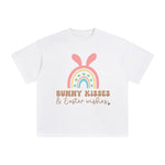 Bunny Kisses & Easter Wishes Graphic Tee-INNBLAC Fashion Apparel