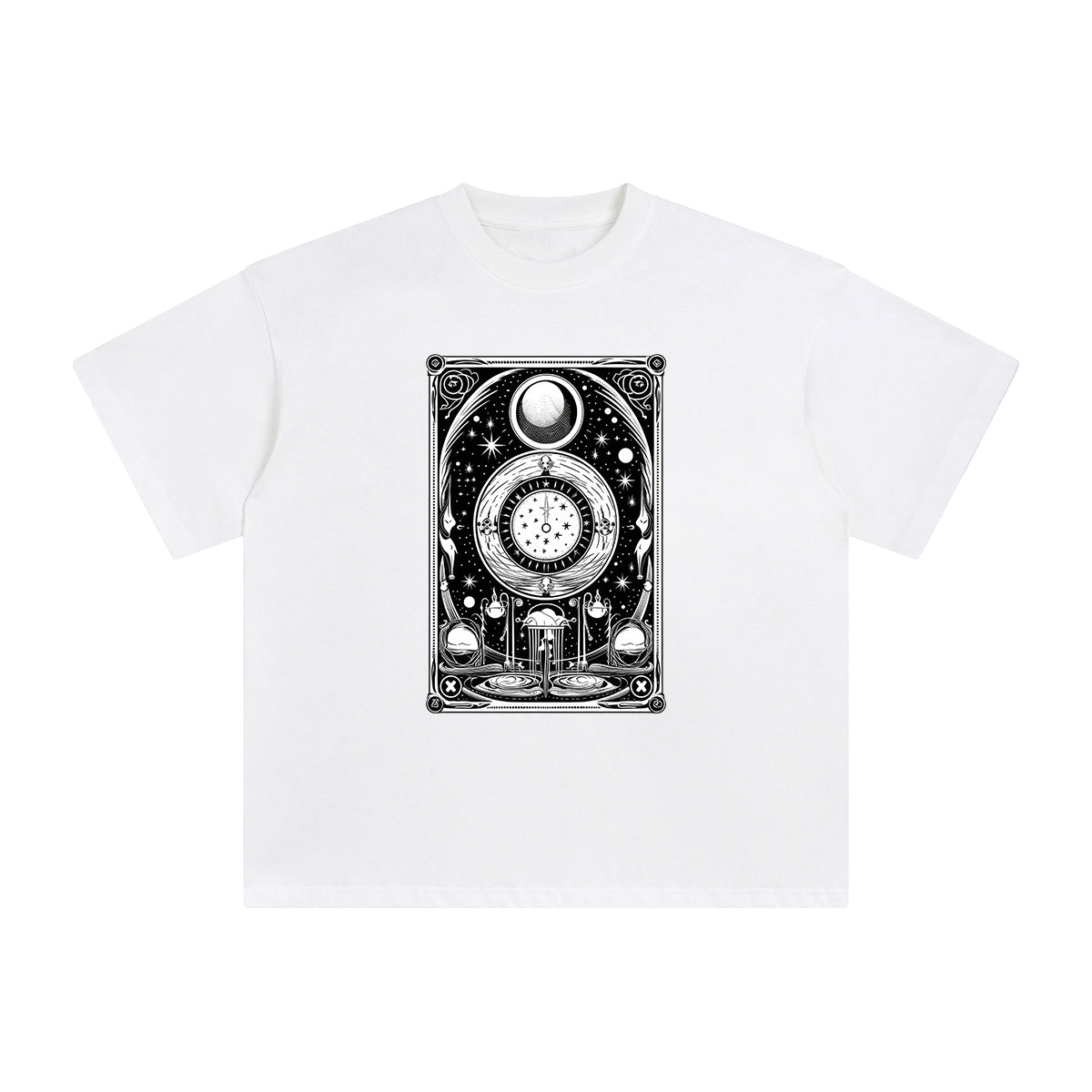 Universe Tarot Card Graphic Tee-INNBLAC Fashion Apparel