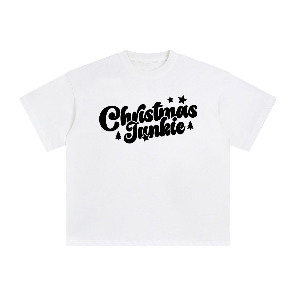 Christmas Junkie Graphic Tee-INNBLAC Fashion Apparel