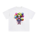 Halloween Clown Boy & Balloons Graphic Tee-INNBLAC Fashion Apparel