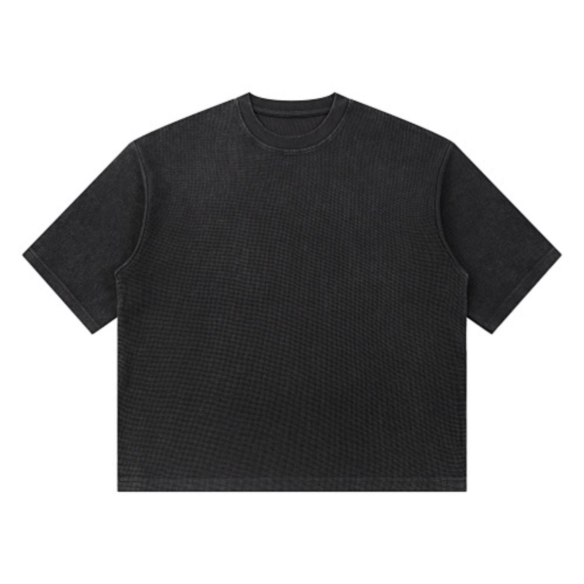 Snowflake Garment Dyed Waffle Knit Tee 340G