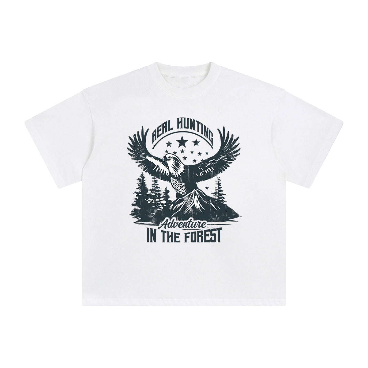 Eagle Guards Forest Graphic Tee-INNBLAC Fashion Apparel
