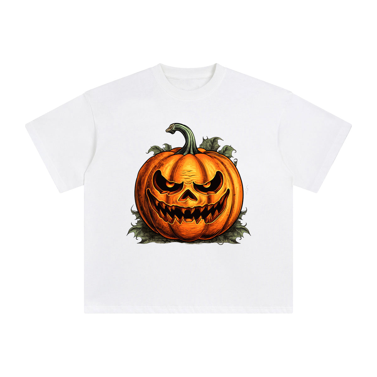 Halloween Pumpkin Graphic Tee-INNBLAC Fashion Apparel