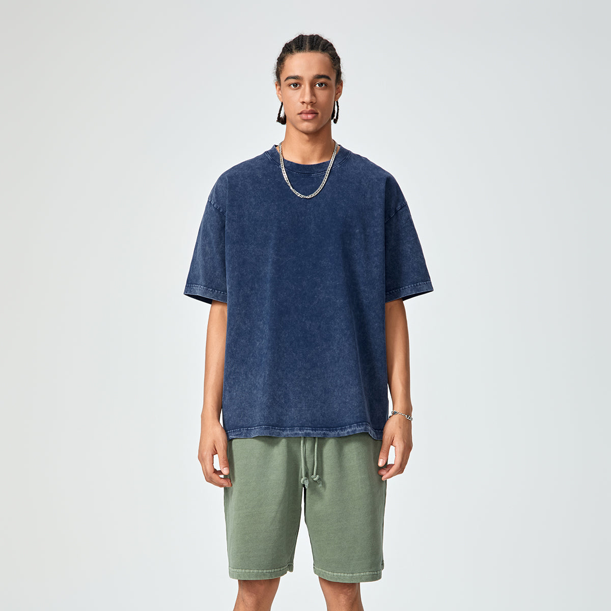 Stone Wash Loose Fit T Shirt 7.5oz