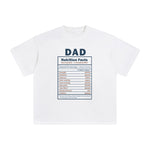 Dad Nutrition Facts Graphic Tee-INNBLAC Fashion Apparel