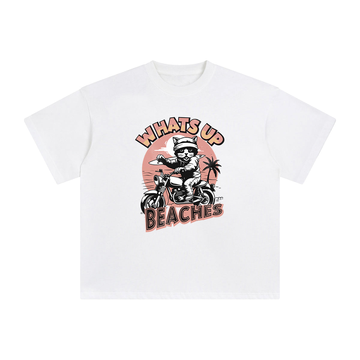 Whats Up Beaches Graphic Tee-INNBLAC Fashion Apparel