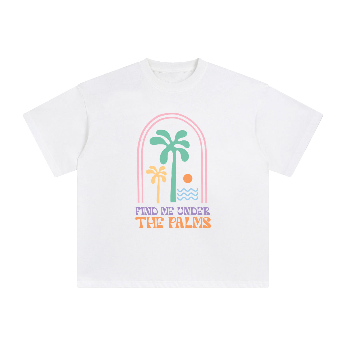 Find Me Under The Palms Graphic Tee-INNBLAC Fashion Apparel