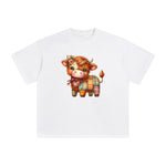Highland Cow Graphic Tee-INNBLAC Fashion Apparel