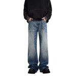 Vintage Whiskered Straight Leg Jeans