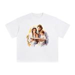 Jesus Family Reading Book Graphic Tee-INNBLAC Fashion Apparel