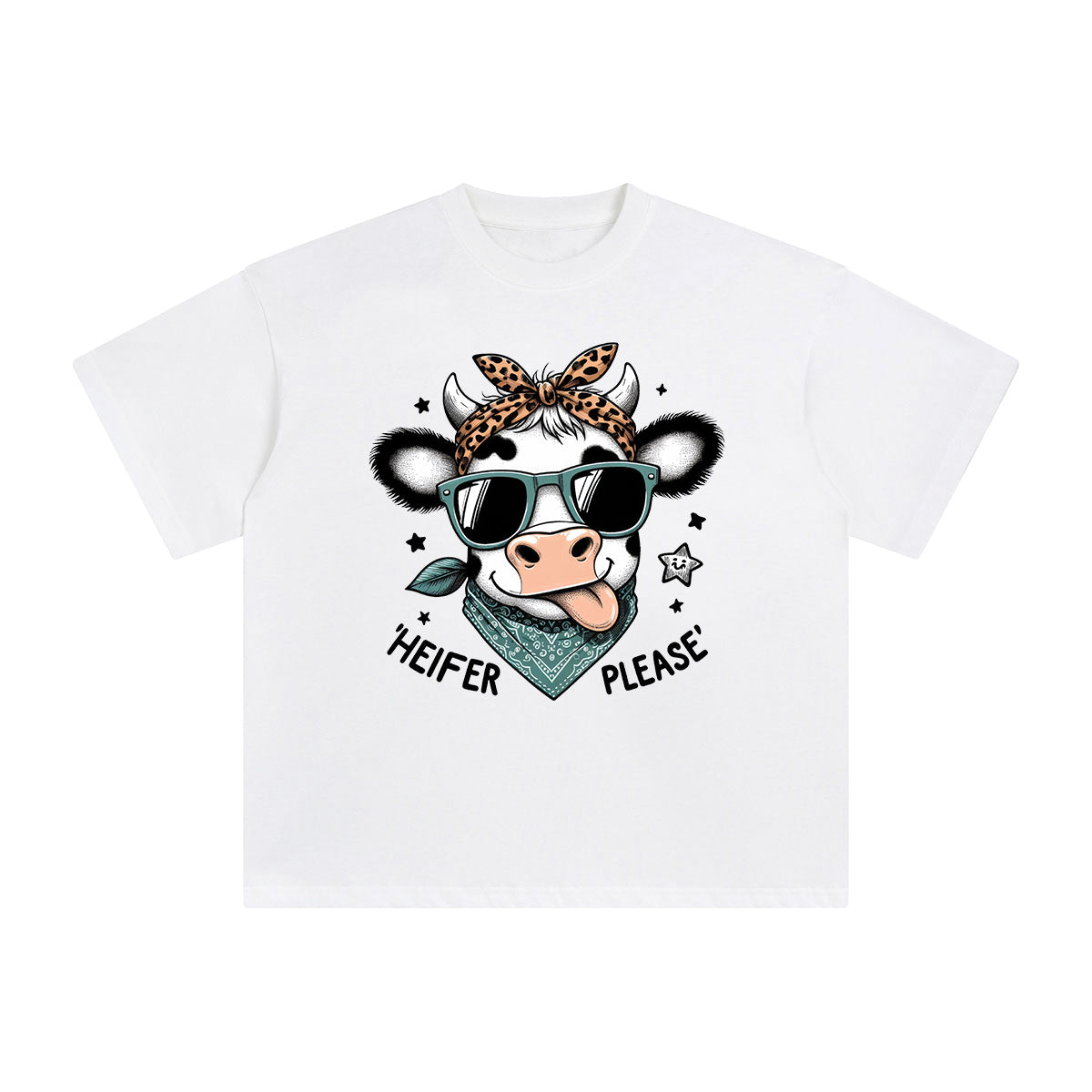 Heifer Please Graphic Tee-INNBLAC Fashion Apparel