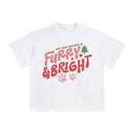 May Your Christmas Be Furry & Bright Graphic Tee-INNBLAC Fashion Apparel