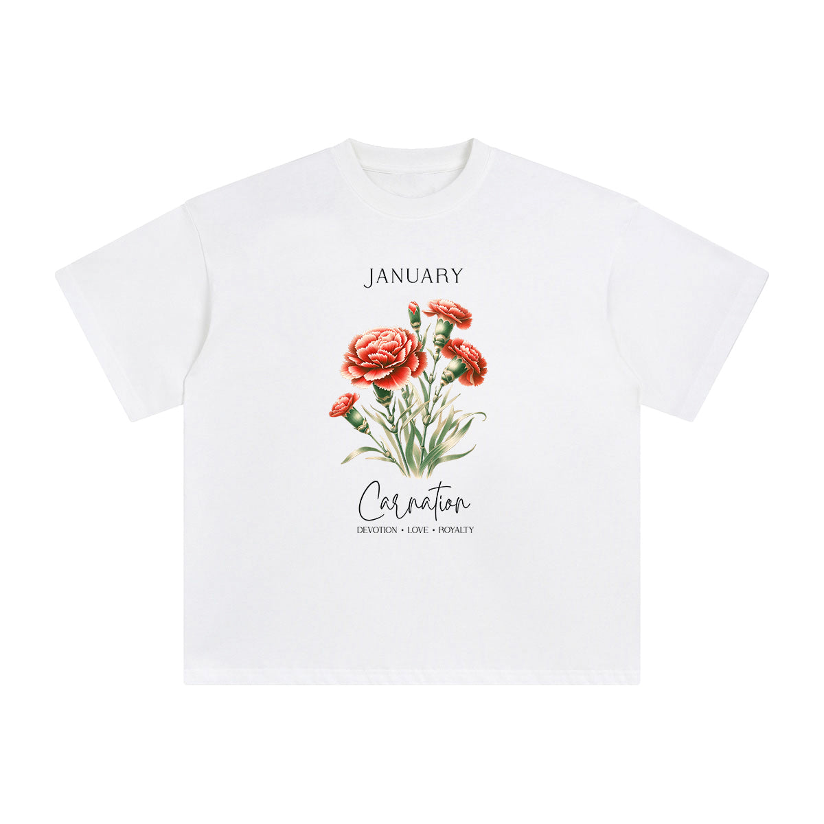 Carnation Graphic Tee-INNBLAC Fashion Apparel