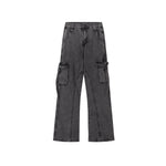 Vintage Utility Bootcut Cargo Jeans