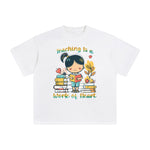 Teaching ls A Work Of Heart Graphic Tee-INNBLAC Fashion Apparel