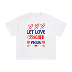 Let Love Conquer Pride Graphic Tee-INNBLAC Fashion Apparel