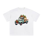Vintage Christmas Truck Graphic Tee-INNBLAC Fashion Apparel