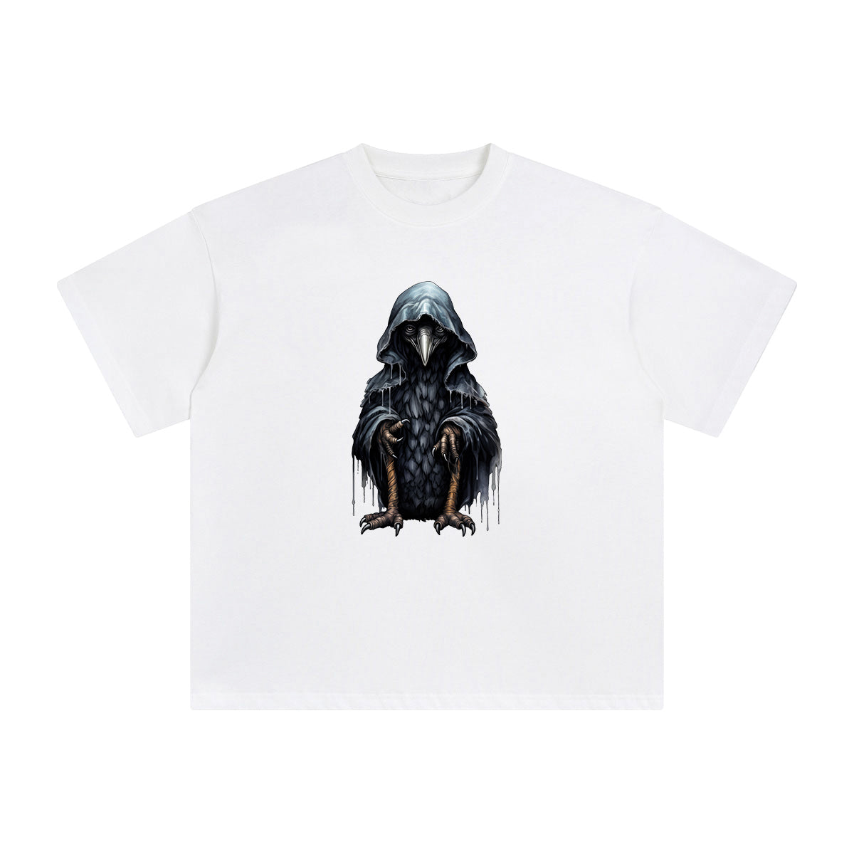 Goth Raven Graphic Tee-INNBLAC Fashion Apparel