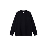 Premium Solid Crew Neck Cotton Long-Sleeve T-Shirt