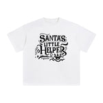 Santas Lettle Helper Graphic Tee-INNBLAC Fashion Apparel