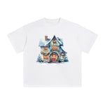 Christmas House Graphic Tee-INNBLAC Fashion Apparel