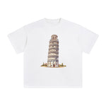 Leaning Tower of Pisa Graphic Tee-INNBLAC Fashion Apparel