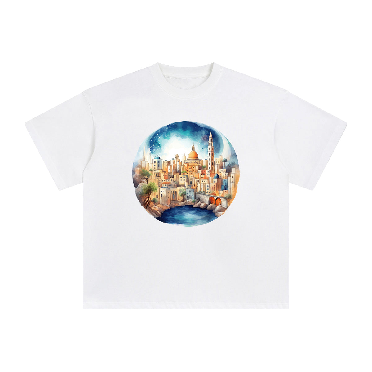 City View Graphic Tee-INNBLAC Fashion Apparel