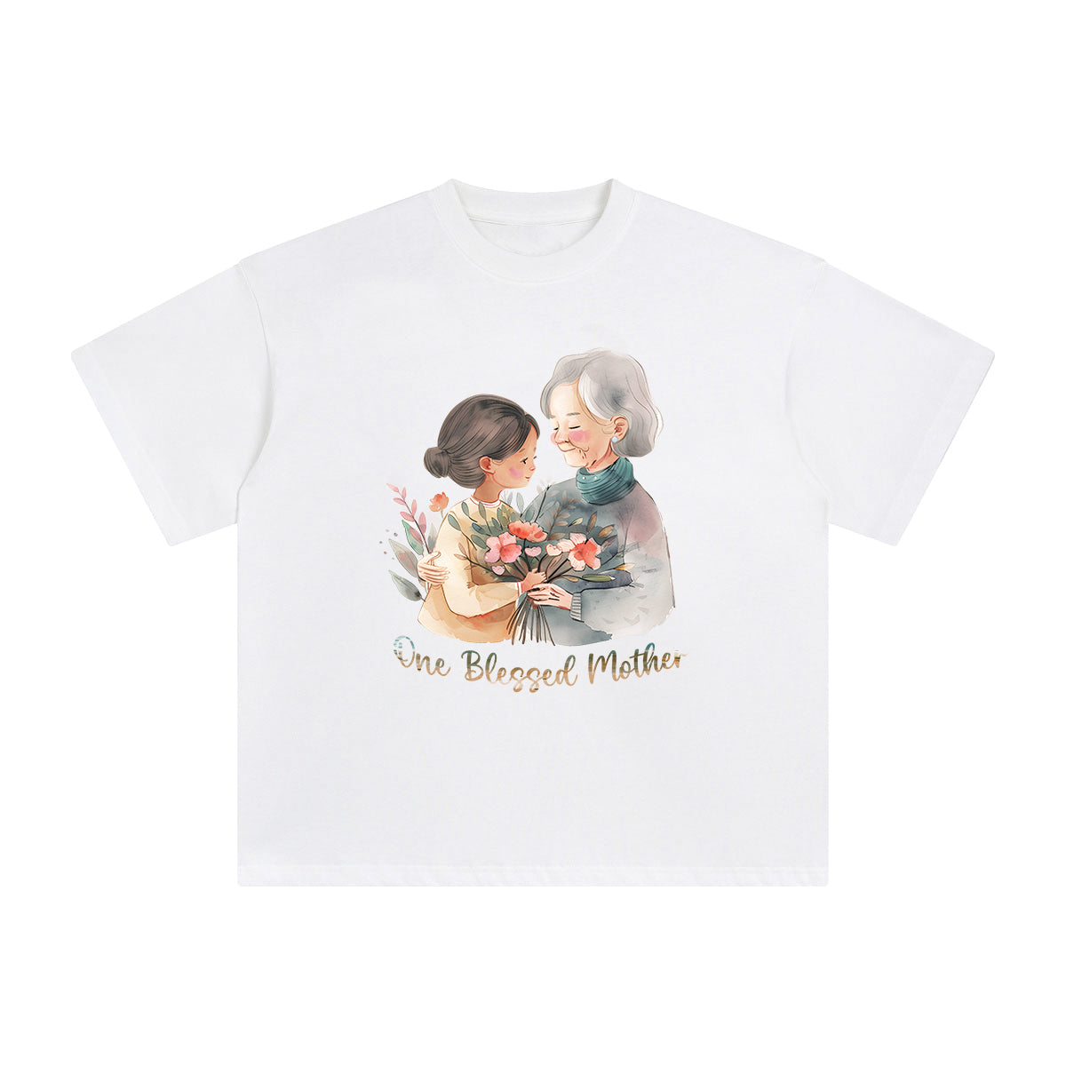 One Blessed Mother Graphic Tee-INNBLAC Fashion Apparel
