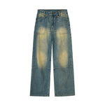 Muddy WashedVintage Washed Pleated Knee Jeans