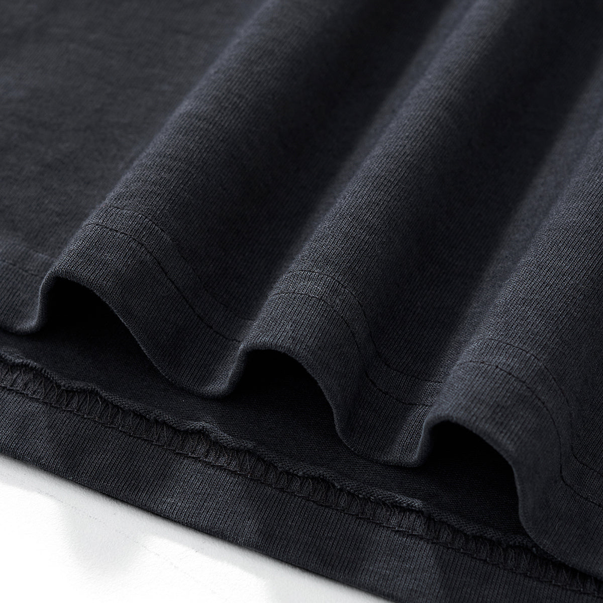 Crew Neck Washed Cotton T Shirt 7.8oz