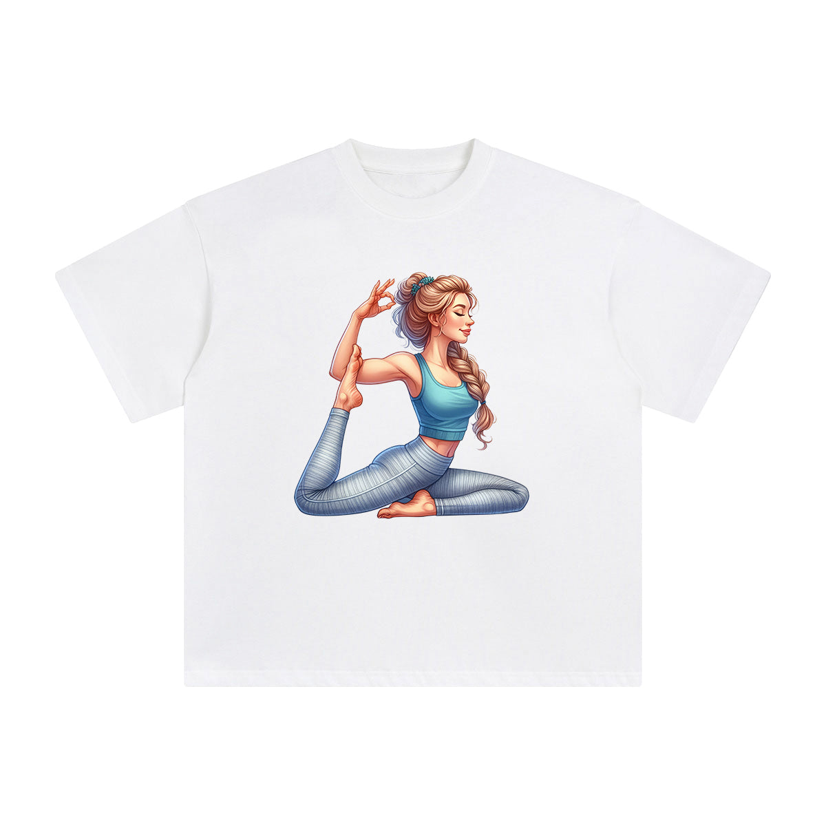 Yoga Mom Comic Graphic Tee-INNBLAC Fashion Apparel