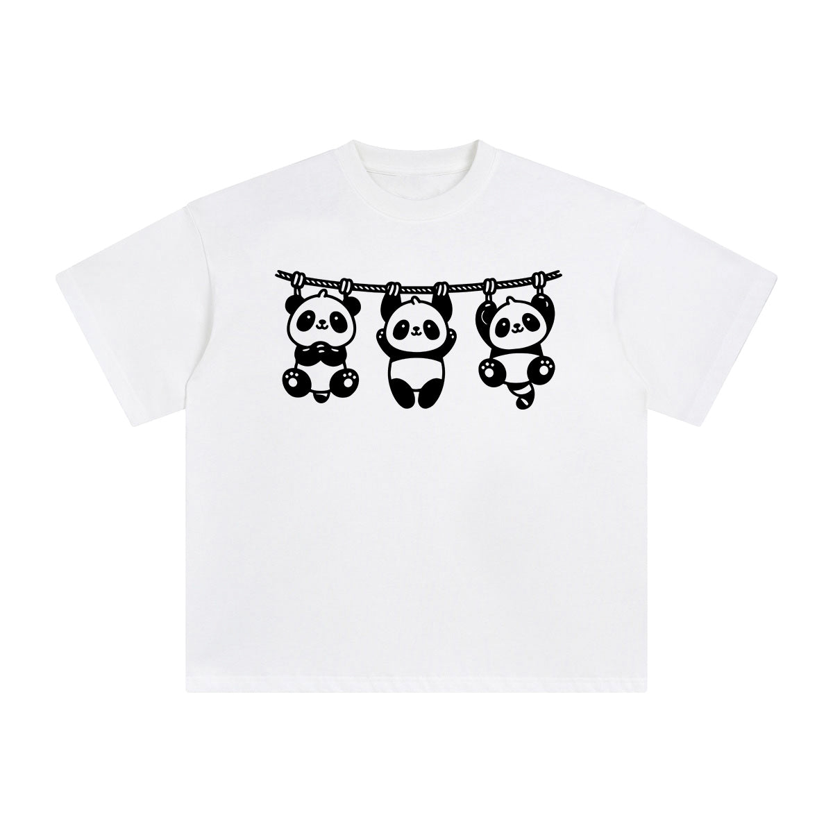Panda Graphic Tee-INNBLAC Fashion Apparel