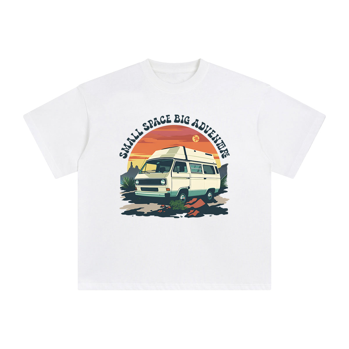 Small Space Big Adventure Graphic Tee-INNBLAC Fashion Apparel