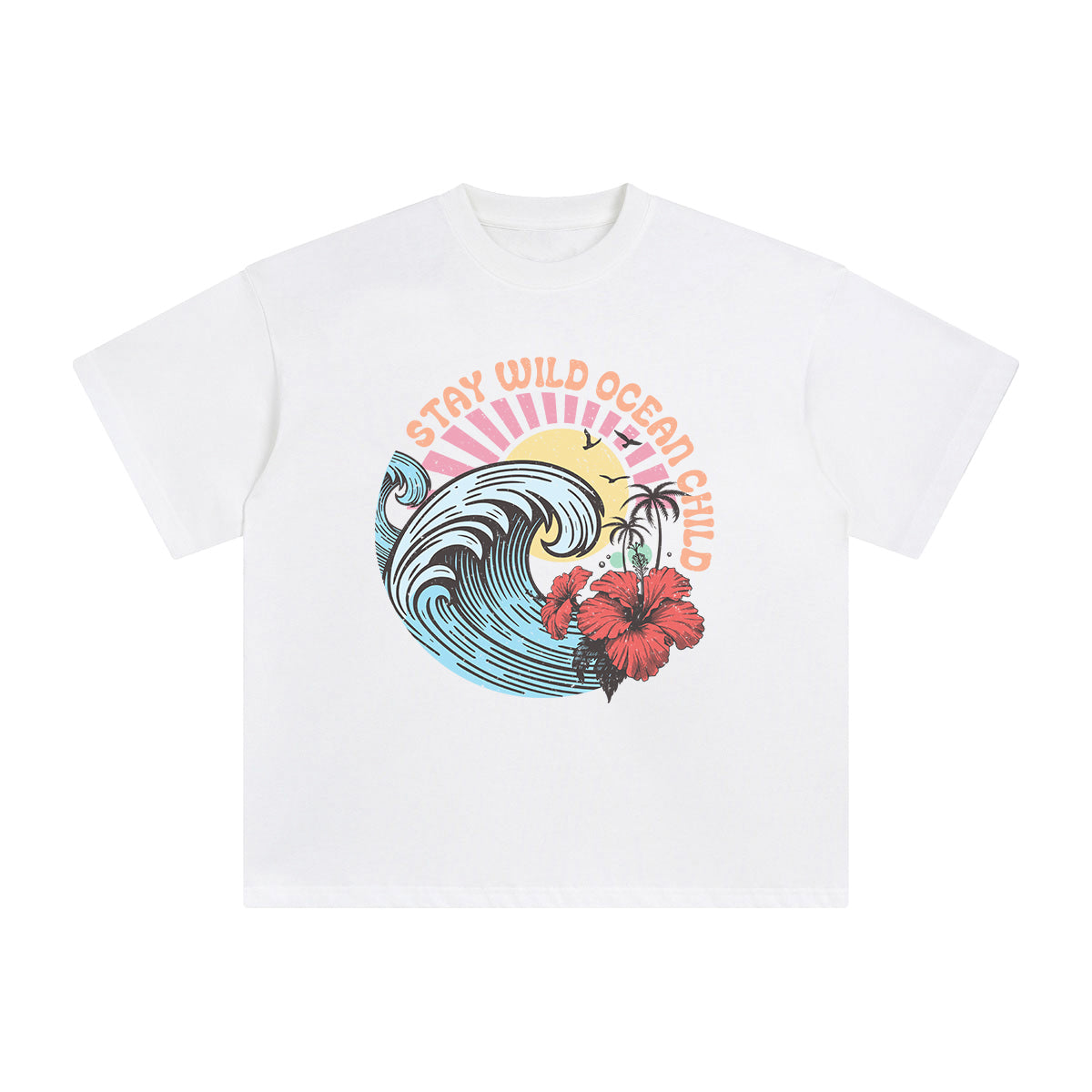 Stay Wild Ocean Child Graphic Tee-INNBLAC Fashion Apparel