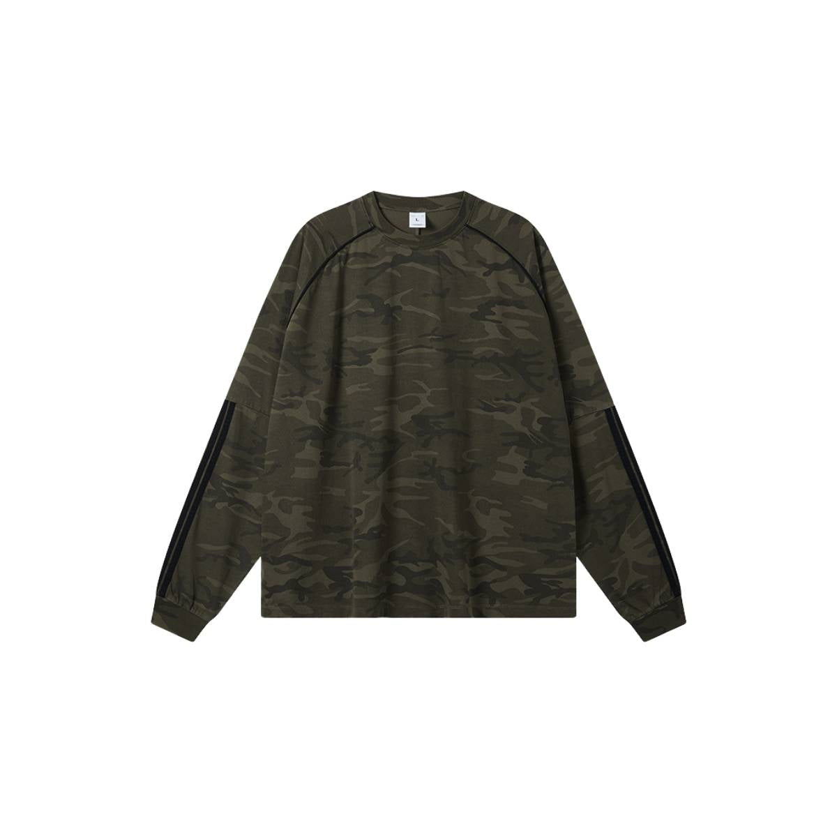 StreetwearCamouflage Loose Fit Long Sleeve T-Shirt
