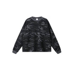 Sudadera desgastada lavada con ácido
