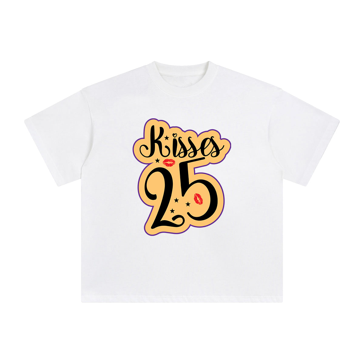 Kisses 25 Aesthetic Graphic Tee-INNBLAC Fashion Apparel