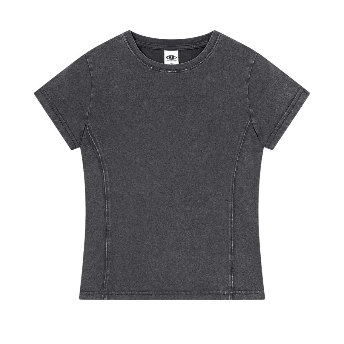 Snow Washed Peruvian Cotton Slim Fit Y2K Tee
