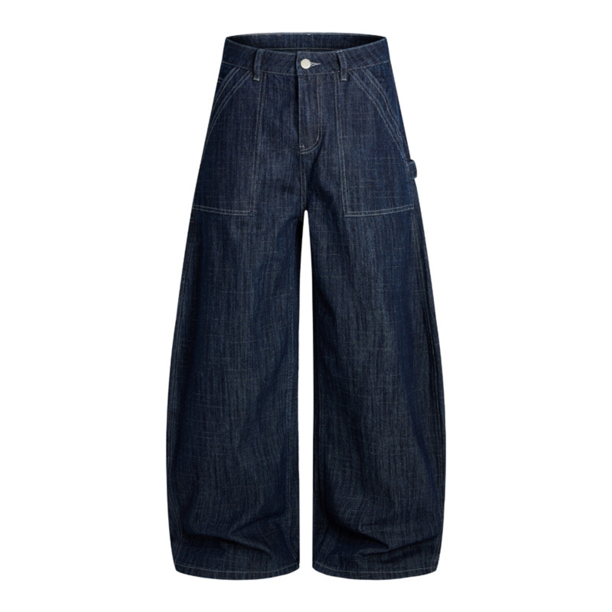 Vintage Slub Carpenter Baggy Denim Pants