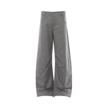 Old Money Draped Wide Leg Barrel Trousers