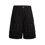 Studded Utility Cargo Bermuda Shorts