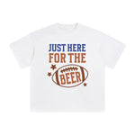 Just Here For The Beer Graphic Tee-INNBLAC Fashion Apparel
