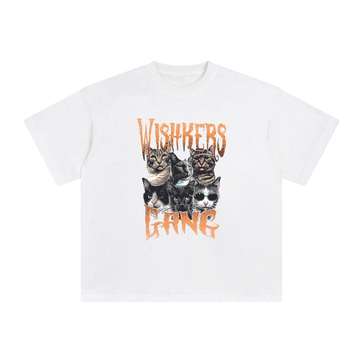 Whiskers Gang Graphic Tee-INNBLAC Fashion Apparel