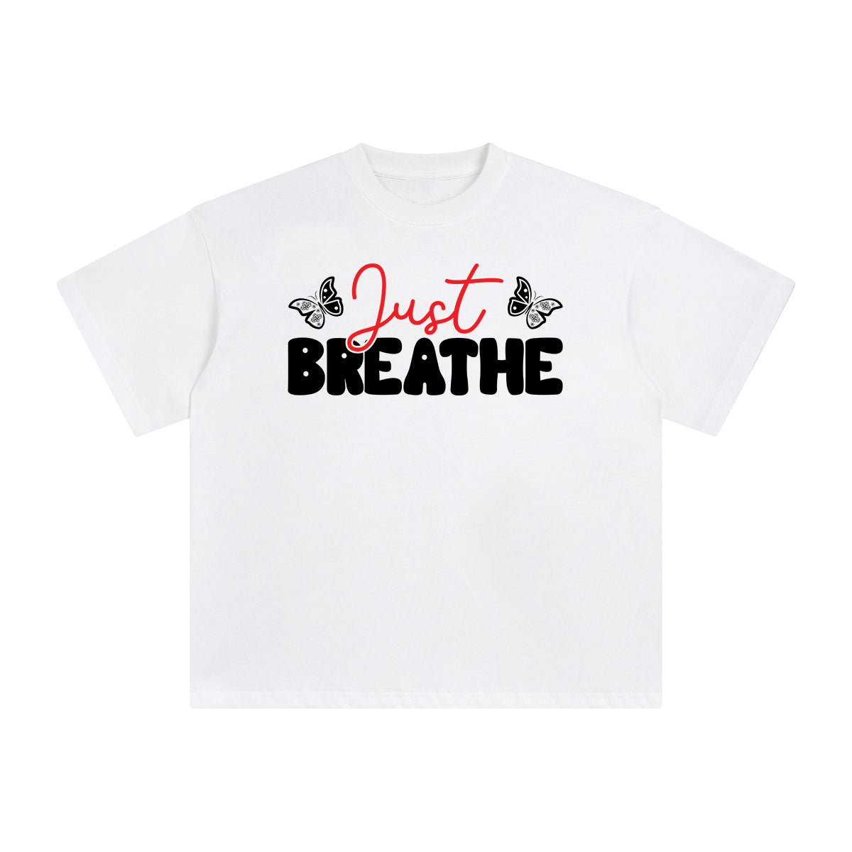 Just Breathe Aesthetic Graphic Tee-INNBLAC Fashion Apparel