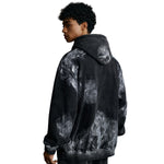 Distressed Edge Painted Graphic Washed Hoodie